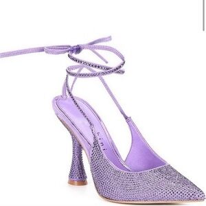 Purple Rhinestone Alexi Gianni Bini Heels